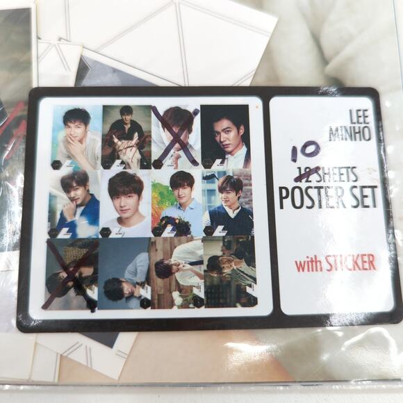 Lee Min Ho Photo Poster Sticker Set 20 Posters Premium Photo Book AS IS - Picture 9 of 15